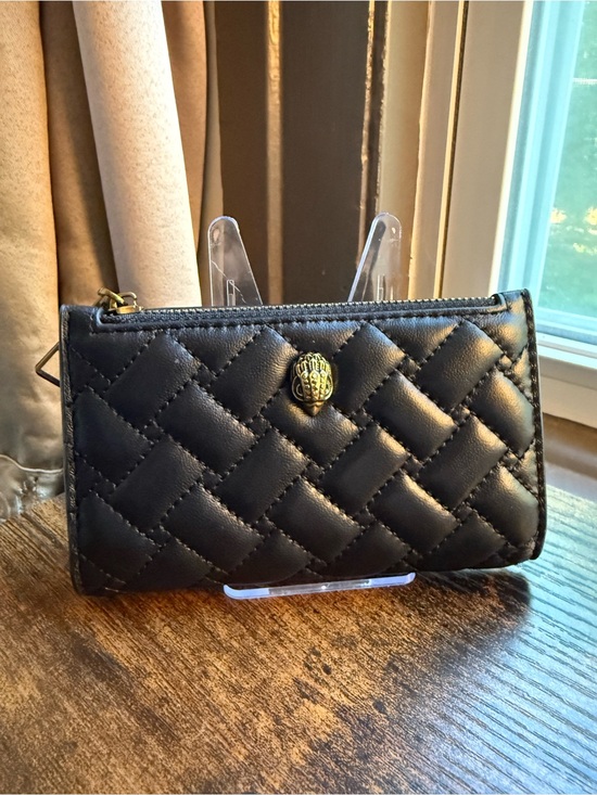 Kurt Geiger Handbags - NWOT Kurt Geiger Black Quilted Wallet with Gold Emblem